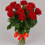 Букет из 11 красных роз в ленте — вид 2