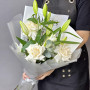 Букет из французских роз и лилий — вид 2